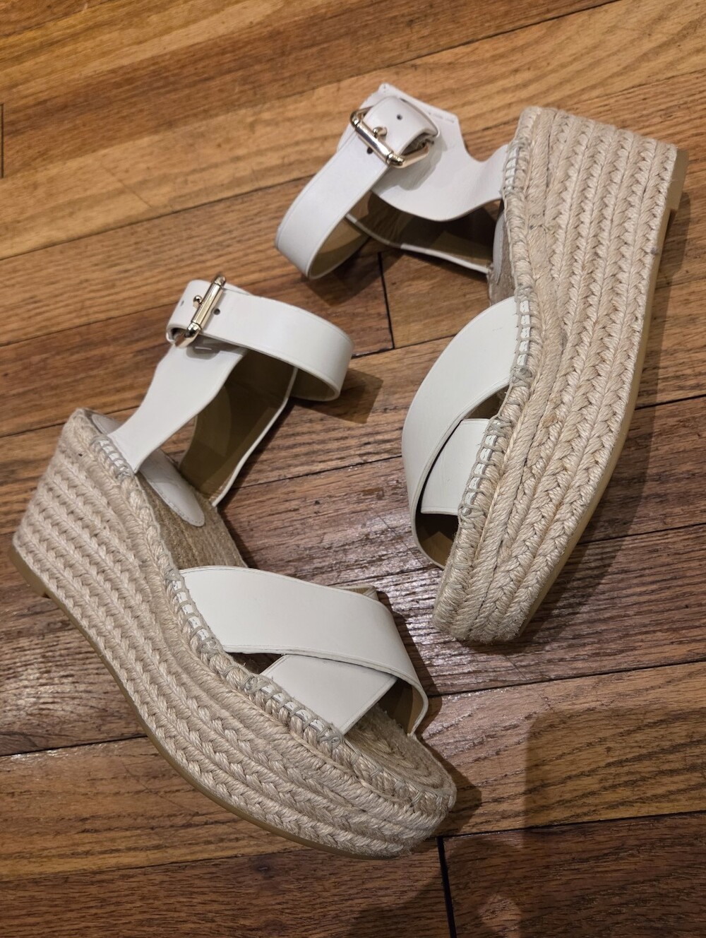 Espadrille Platform Sandals with Ankle Strap